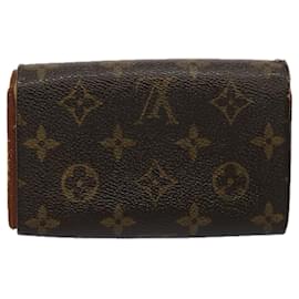 Louis Vuitton-LOUIS VUITTON Monogram Porte Monnaie Billets Tresor Wallet M61730 Auth LV 62264-Monogramme