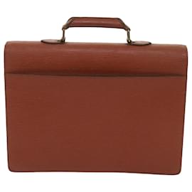 Louis Vuitton-LOUIS VUITTON Epi Serviette Conseiller Briefcase Brown M54423 LV Auth 66184-Brown
