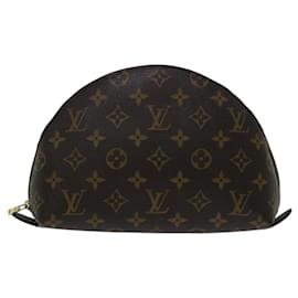 Louis Vuitton-LOUIS VUITTON Trousse con monogramma Demi Ronde Astuccio per cosmetici M47520 LV Aut 65730-Monogramma