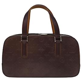 Louis Vuitton-LOUIS VUITTON Monogramm Mat Shelton Handtasche Viole M55172 LV Auth-Folge3306-Lila