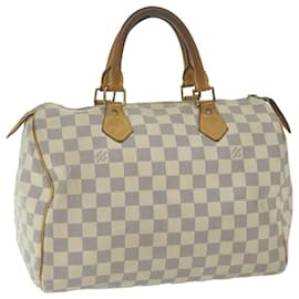 Louis Vuitton-Louis Vuitton Damier Azur Speedy 30 Hand Bag N41533 Auth LV 64673-Autre