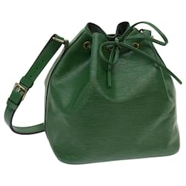 Louis Vuitton-LOUIS VUITTON Epi Petit Noe Shoulder Bag Green M44104 LV Auth 64567-Green
