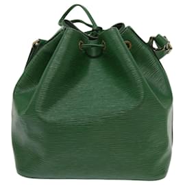 Louis Vuitton-Bolsa de ombro LOUIS VUITTON Epi Petit Noe verde M44104 Autenticação de LV 64567-Verde