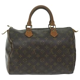 Louis Vuitton-Louis Vuitton Monogram Speedy 30 Hand Bag M41526 LV Auth 64245-Monogram