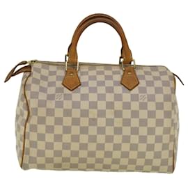 Louis Vuitton-Louis Vuitton Damier Azur Speedy 30 Hand Bag N41533 Auth LV 59043-Autre