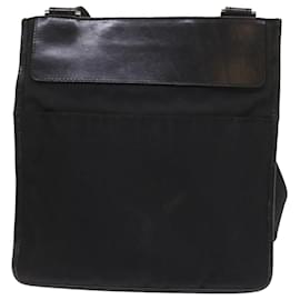 Gucci-GUCCI Shoulder Bag Canvas Black 019 0348 Auth ar10660-Black