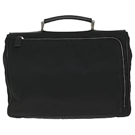 Prada-PRADA Business Bag Nylon Black Auth hk881-Black
