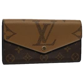 Louis Vuitton-LOUIS VUITTON Monogram Reverse Giant Portefeuille Sarah Wallet M80726 auth 58594-Other