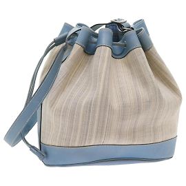 Hermès HERMES Market GM Borsa a spalla Tela Bianca Auth bs9664 Bianco