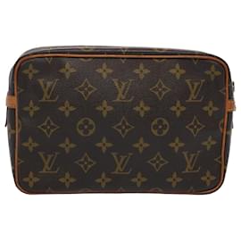 Louis Vuitton-Louis Vuitton Monogram Compiegne 23 Bolsa de Embreagem M51847 LV Auth am5478-Monograma