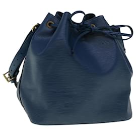 Louis Vuitton-LOUIS VUITTON Epi Petit Noe Bolso de hombro Azul M44105 LV Auth 59173-Azul