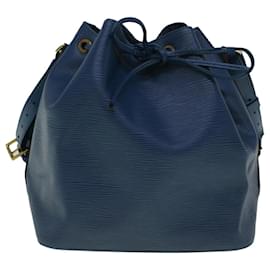 Louis Vuitton-LOUIS VUITTON Epi Petit Noe Shoulder Bag Blue M44105 LV Auth 59173-Blue