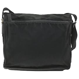 Prada-PRADA Shoulder Bag Nylon Black Auth ar10484-Black