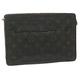 Louis Vuitton-LOUIS VUITTON Monogram Pochette Homme Clutch Bag M51795 LV Auth ar11314-Monogram