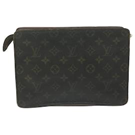 Louis Vuitton-LOUIS VUITTON Monogram Pochette Homme Clutch Bag M51795 LV Auth ar11314-Monograma