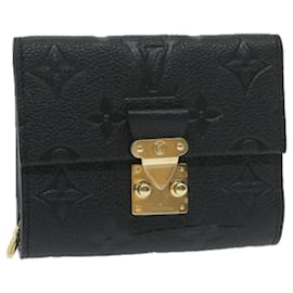 Louis Vuitton-LOUIS VUITTON Empreinte Porte Feuille Metis Compact Wallet M80880 LV Auth 64692-Black