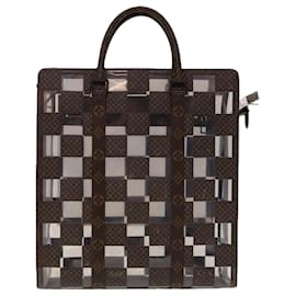 Louis Vuitton-Bolsa de mão LOUIS VUITTON Monogram Chess Sac Plat 2maneira M20866 Autenticação de LV 64776-Monograma