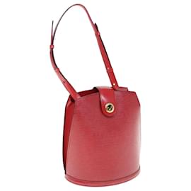 Louis Vuitton-LOUIS VUITTON Epi Cluny Bolsa de Ombro Vermelho M52257 Autenticação de LV 62496-Vermelho