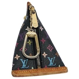 Louis Vuitton-LOUIS VUITTON Monogram Multicolor Berlingo Geldbörse Schwarz M58029 Auth bs10998-Schwarz