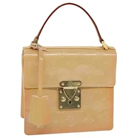 Louis Vuitton-LOUIS VUITTON Vernis Spring Street Hand Bag Marshmallow Pink M91033 auth 63315-Other
