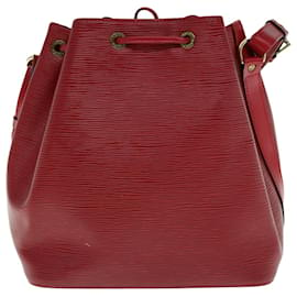 Louis Vuitton-LOUIS VUITTON Epi Petit Noe Shoulder Bag Red M44107 LV Auth 62508-Red