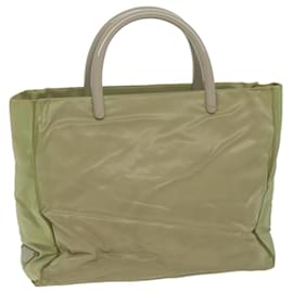 Prada-PRADA Hand Bag Nylon Beige Auth 62358-Beige