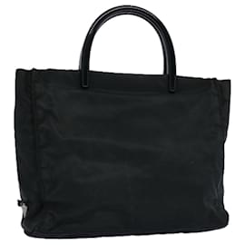 Prada-PRADA Hand Bag Nylon Black Auth ar11077-Black