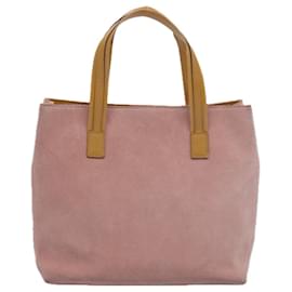 Gucci-GUCCI Hand Bag Suede Pink 002 1080 Auth ar11130-Pink
