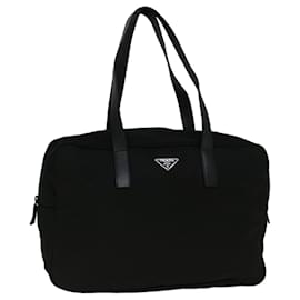 Prada-PRADA Shoulder Bag Nylon Black Auth fm2931-Black