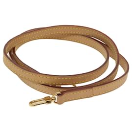 Louis Vuitton-LOUIS VUITTON Shoulder Strap Leather 45.7"" Beige LV Auth am5217-Beige