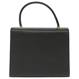 Louis Vuitton-LOUIS VUITTON Epi Malesherbes Hand Bag Black M52372 LV Auth ki3802-Black