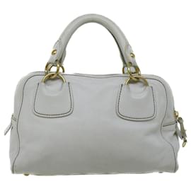 Miu Miu-Miu Miu Hand Bag Leather White Auth bs9198-White
