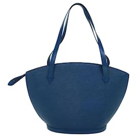 Louis Vuitton-LOUIS VUITTON Bolso de hombro de compras Epi Saint Jacques Azul M52275 LV Auth yk8804-Azul