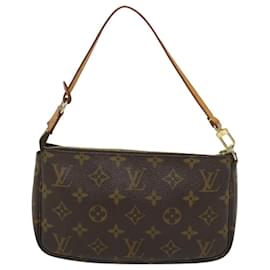 Louis Vuitton-LOUIS VUITTON Monogram Pochette Accessoires Pouch M51980 Autenticação de LV 56888-Monograma