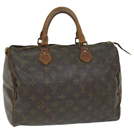 Louis Vuitton-Louis Vuitton Monogram Speedy 30 Hand Bag M41526 LV Auth ac2411-Monogram