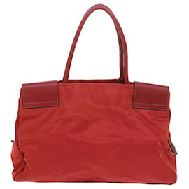 Prada-PRADA Handtasche Nylon Rot Auth bs11015-Rot