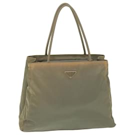 Prada-PRADA Shoulder Bag Nylon Khaki Auth bs11158-Khaki