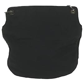Gucci-GUCCI Shoulder Bag Nylon Leather Black 001 3307 Auth ti1460-Black
