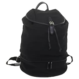 BALLY Backpack Nylon Black Auth ac2502 Black