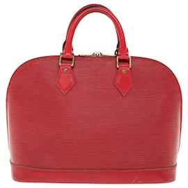 Louis Vuitton-LOUIS VUITTON Bolsa Epi Alma Vermelho Castelhano M52147 Autenticação de LV 64855-Outro