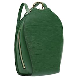 Louis Vuitton-LOUIS VUITTON Epi Mabillon Backpack Green M52234 LV Auth ep2673-Green
