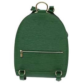 Louis Vuitton-LOUIS VUITTON Epi Mabillon Backpack Green M52234 LV Auth ep2673-Green