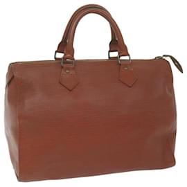 Louis Vuitton-Louis Vuitton Epi Speedy 30 Hand Bag Brown M43003 LV Auth bs10969-Brown