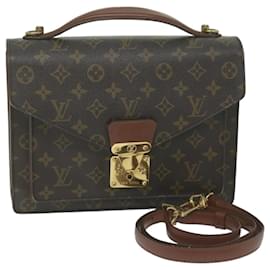 Louis Vuitton-Louis Vuitton Monogram Monceau 28 Hand Bag 2way M51185 LV Auth 62474-Monogram