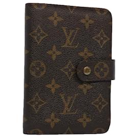 Louis Vuitton-Carteira LOUIS VUITTON Monograma Porto Papie Zip M61207 LV Auth ac2553-Monograma
