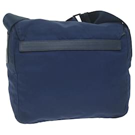 Prada-PRADA Shoulder Bag Nylon Blue Auth 62500-Blue