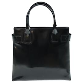 Gucci-GUCCI Hand Bag Leather Black 000 1118 0503 Auth ti1444-Black