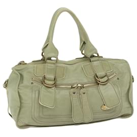 Chloé-Chloe Hand Bag Leather Green Auth bs11020-Green