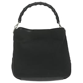 Gucci-GUCCI Sac à bandoulière en bambou Toile 2façon noir 001 1638 2123 Ep d'authentification2629-Noir