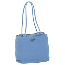 Prada-PRADA Tote Bag Nylon Bleu Clair Auth 60821-Bleu clair